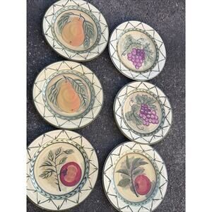6 Culinary Arts "Studio II" 11 Inch Dinner Plate-Pear, Apple grapes